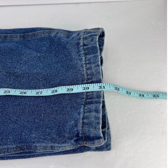 EUC Polar King by Key Flannel Lined Carpenter Cargo Blue Denim Men's Jeans 40X30 - Picture 11 of 11